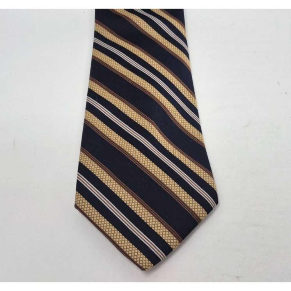 Vintage King Connoisseur Collection Tie Men's Striped Pattern Textured Polyester
